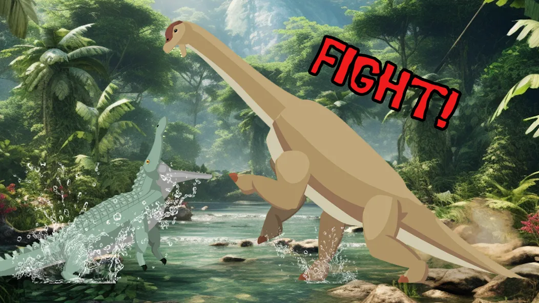 T-Rex Fights Dinosaurs  [МОД Много монет] Screenshot 3