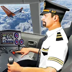 Скачать взлом Plane Pilot Flight Simulator (Плейн Пилот Флайт Симулятор)  [МОД Mega Pack] - стабильная версия apk на Андроид
