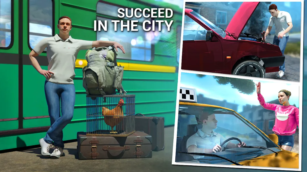 Real Driving School in City  [МОД Много монет] Screenshot 1