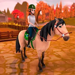 Взломанная Horse Riding Tales - Wild Pony (Хорс Райдинг Тейлс)  [МОД Unlimited Money] - последняя версия apk на Андроид