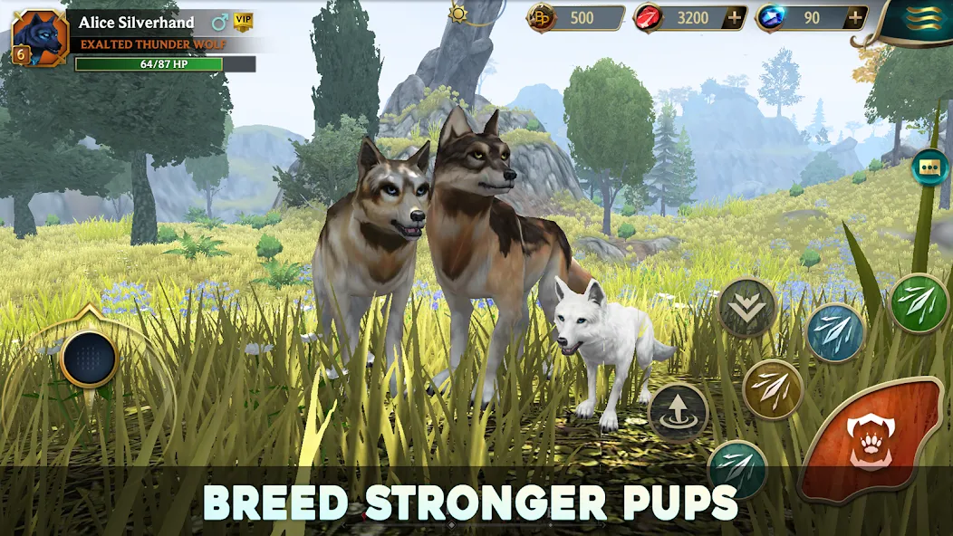 Wolf Tales - Wild Animal Sim (Вулф Тейлс)  [МОД Бесконечные монеты] Screenshot 1