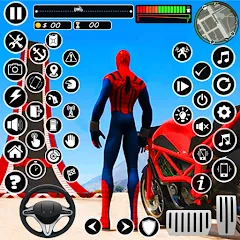 Взлом Superhero Tricky Bike Stunt (упергерой Трики Байк Стант)  [МОД Бесконечные деньги] - полная версия apk на Андроид