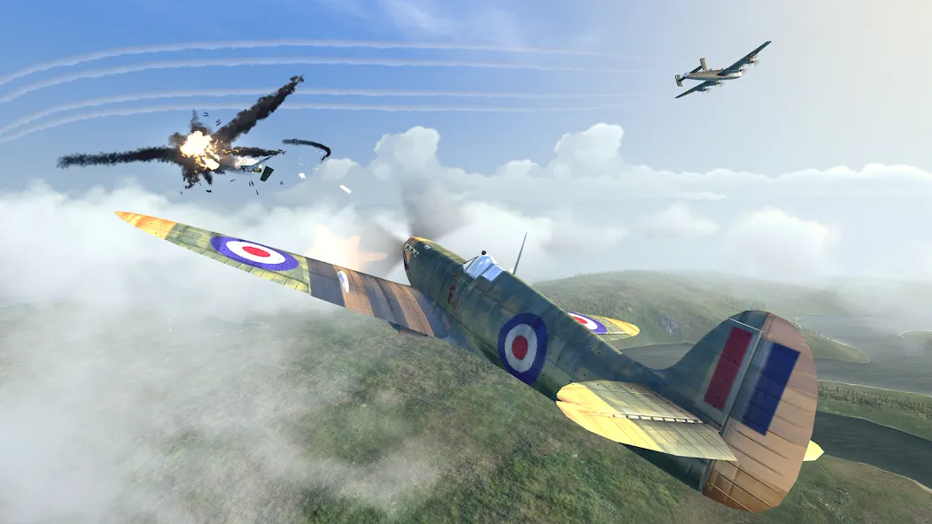 Warplanes: WW2 Dogfight (Варплейнс)  [МОД Много монет] Screenshot 1