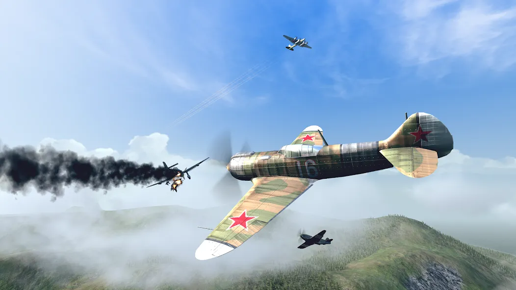 Warplanes: WW2 Dogfight (Варплейнс)  [МОД Много монет] Screenshot 5