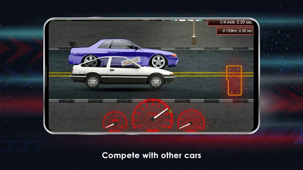 Japan Drag Racing (Драгрейсинг в Японии)  [МОД Бесконечные деньги] Screenshot 3