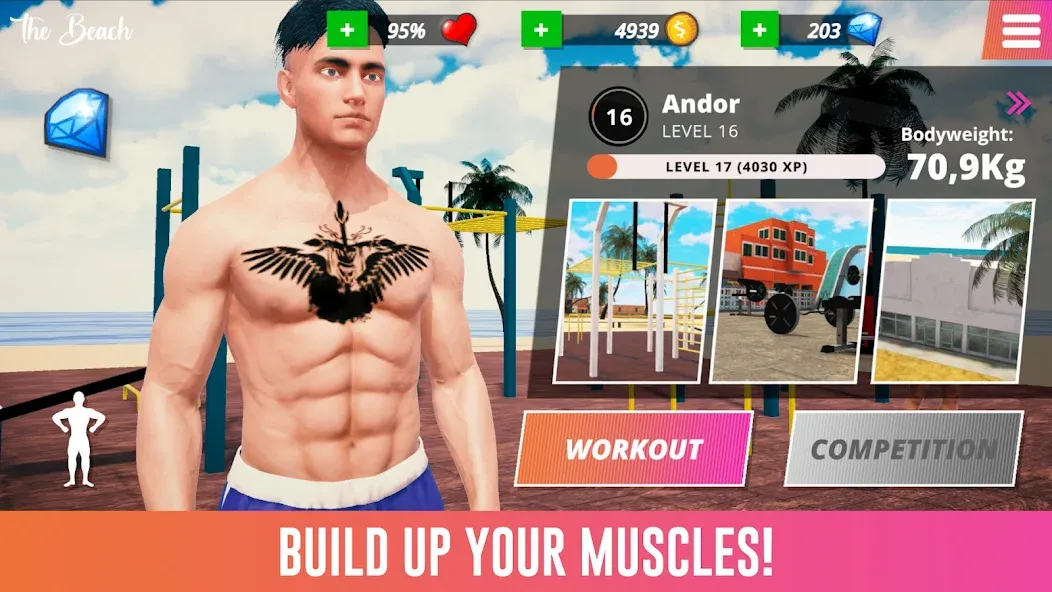 Iron Muscle IV - GYM simulator (Айрон Масл АйВи)  [МОД Бесконечные монеты] Screenshot 4