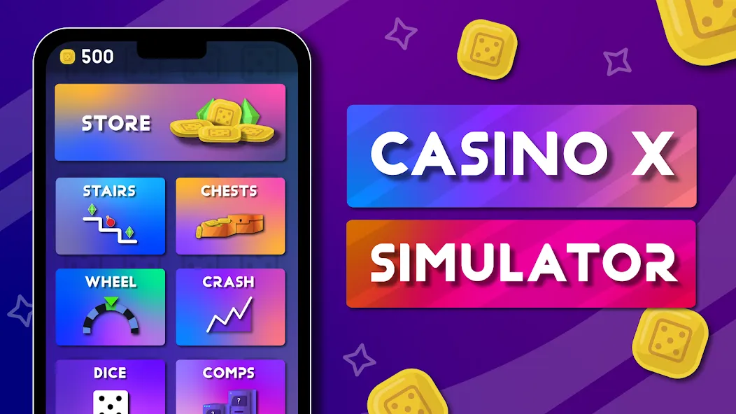 Casino X - Casino Simulator (Казино Икс)  [МОД Menu] Screenshot 1