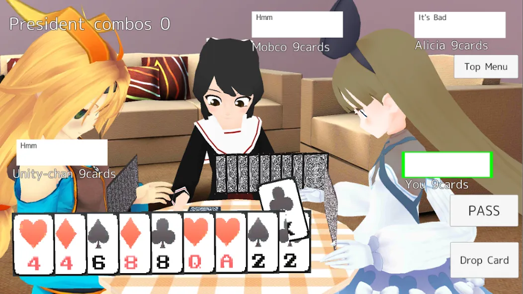 President Card Game (Президент карточная игра)  [МОД Все открыто] Screenshot 1