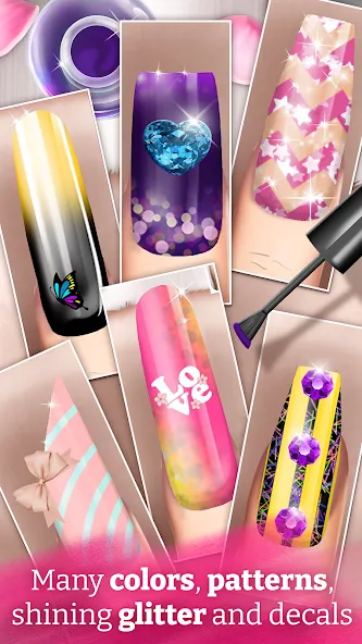 Nail Art Fashion Salon Game  [МОД Бесконечные деньги] Screenshot 4