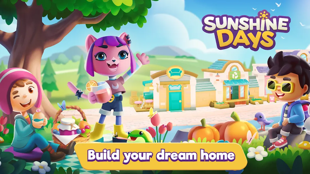 Sunshine Days - Build A Home (Саншайн Дэйз)  [МОД Menu] Screenshot 1