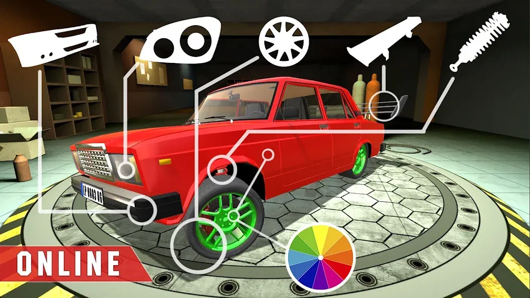 Real Cars Online Racing  [МОД Меню] Screenshot 5