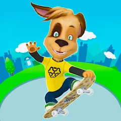 Скачать взлом Pooches: Skateboard  [МОД Mega Pack] - полная версия apk на Андроид