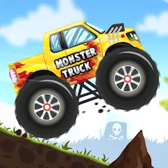 Взломанная Kids Monster Truck Racing Game  [МОД Много монет] - полная версия apk на Андроид