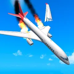 Взломанная Plane Crash: Flight Simulator (Плейн Краш)  [МОД Много денег] - полная версия apk на Андроид