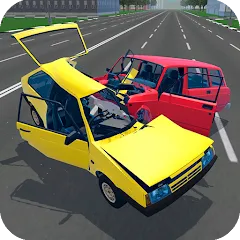 Скачать взломанную Russian Car Crash Simulator (Рашн Кар Краш Симулятор)  [МОД Бесконечные деньги] - стабильная версия apk на Андроид