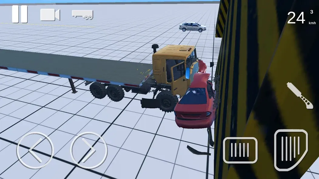 Truck Crash Simulator Accident (Симулятор ДТП с грузовиком)  [МОД Много денег] Screenshot 4