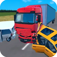 Скачать взлом Truck Crash Simulator Accident (Симулятор ДТП с грузовиком)  [МОД Много денег] - полная версия apk на Андроид