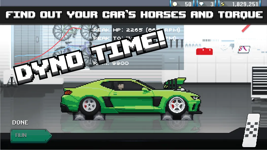 Pixel Car Racer (Пиксельный гоночный автомобиль)  [МОД Menu] Screenshot 3