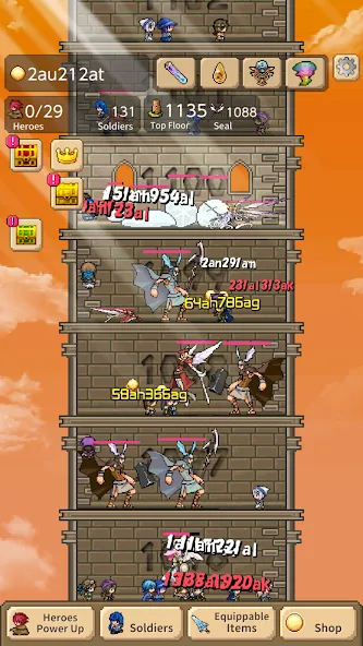 Tower of Hero (Тауэр оф Хиро)  [МОД Много денег] Screenshot 3