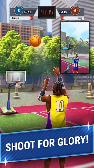 3pt Contest: Basketball Games  [МОД Много монет] Screenshot 2