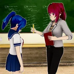 Скачать взломанную Anime Girl School Teacher 3D  [МОД Все открыто] - полная версия apk на Андроид