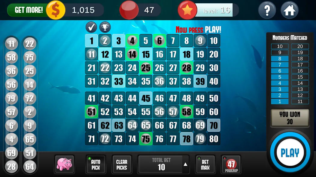A Keno Game (А Кено игра)  [МОД Бесконечные деньги] Screenshot 1