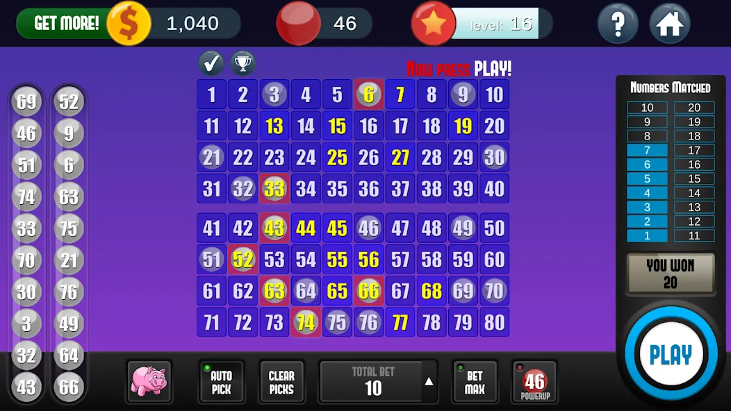 A Keno Game (А Кено игра)  [МОД Бесконечные деньги] Screenshot 4