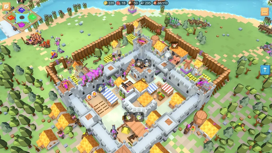 RTS Siege Up! - Medieval War  [МОД Бесконечные монеты] Screenshot 2