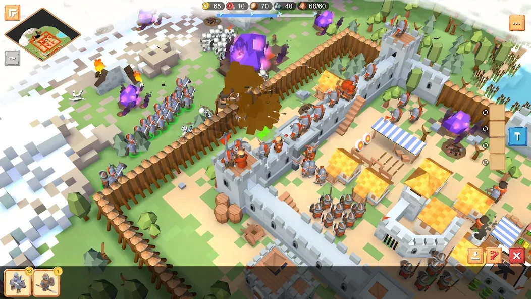 RTS Siege Up! - Medieval War  [МОД Бесконечные монеты] Screenshot 4