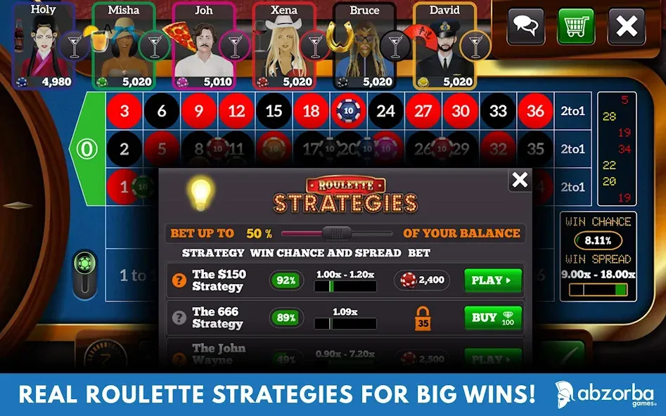 Roulette Live Casino Tables (Рулетка Лайв)  [МОД Все открыто] Screenshot 2