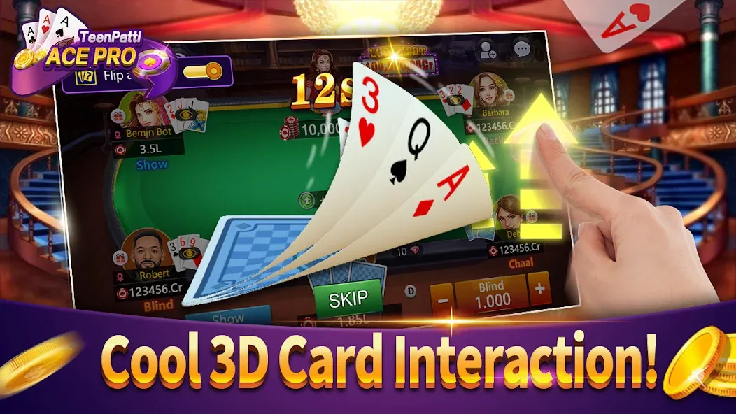 Teenpatti Ace Pro -poker,rummy (Тинпатти Эйс Про)  [МОД Все открыто] Screenshot 2