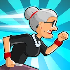 Взлом Angry Gran Run - Running Game (Энгри Гран Ран)  [МОД Mega Pack] - стабильная версия apk на Андроид