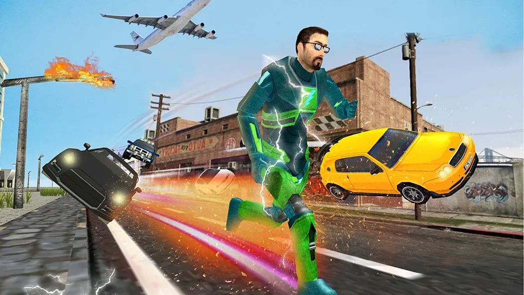 Light Superhero Speed Hero  [МОД Бесконечные деньги] Screenshot 2