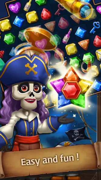 Jewels Ghost Ship: jewel games (Джуэлз Гост Шип)  [МОД Много денег] Screenshot 3