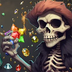 Скачать взлом Jewels Ghost Ship: jewel games (Джуэлз Гост Шип)  [МОД Много денег] - последняя версия apk на Андроид