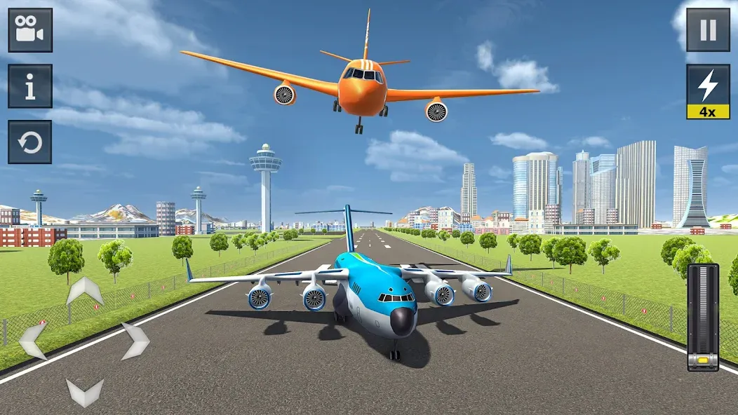 Flight Simulator - Plane Games (Флайт Симулятор)  [МОД Mega Pack] Screenshot 2