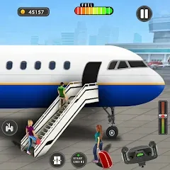 Взлом Flight Simulator - Plane Games (Флайт Симулятор)  [МОД Mega Pack] - полная версия apk на Андроид