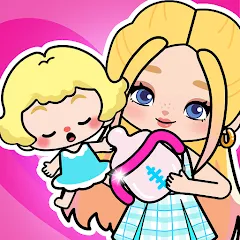 Скачать взломанную Aha World: Baby Care (Аха Ворлд)  [МОД Бесконечные монеты] - стабильная версия apk на Андроид