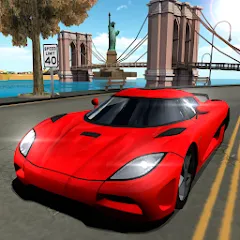 Скачать взлом Car Driving Simulator: NY (Симулятор вождения автомобиля)  [МОД Много монет] - стабильная версия apk на Андроид