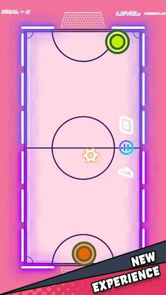 Air Hockey Glow HD Ultimate 2D (Эйр)  [МОД Mega Pack] Screenshot 2