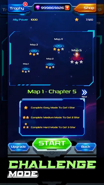 Galaxy Attack: Space Shooter (Гэлэкси Аттак)  [МОД Бесконечные деньги] Screenshot 4