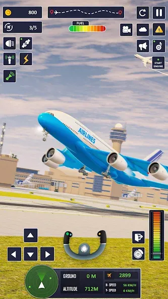 Airplane Game Flight Simulator  [МОД Unlimited Money] Screenshot 1