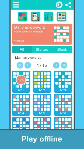 Crossword: Arrowword puzzles  [МОД Бесконечные деньги] Screenshot 3