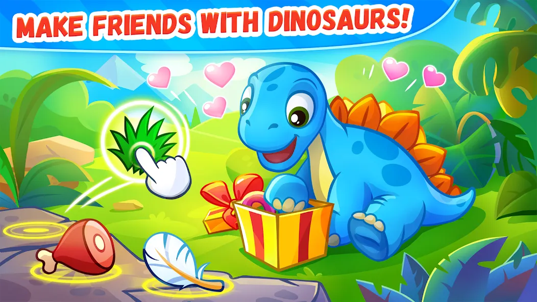 Dinosaur games for kids age 2  [МОД Бесконечные деньги] Screenshot 4