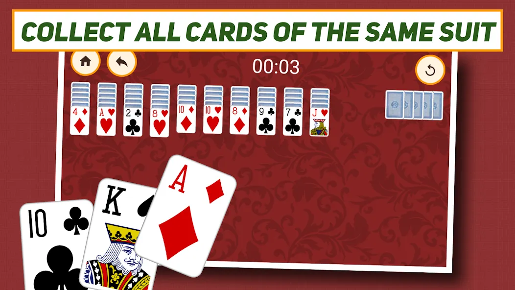 Spider Solitaire: Classic  [МОД Mega Pack] Screenshot 3