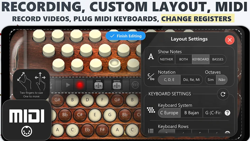 Accordion Chromatic Button (Аккордеон с хроматическими кнопками)  [МОД Бесконечные деньги] Screenshot 5