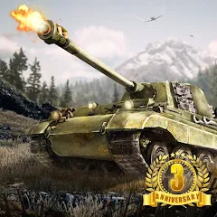 Взлом Tank Warfare: PvP Battle Game (Танковое сражение)  [МОД Mega Pack] - последняя версия apk на Андроид