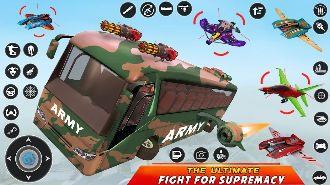 Army Bus Robot Car Game 3d  [МОД Menu] Screenshot 5