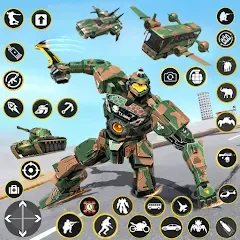 Взлом Army Bus Robot Car Game 3d  [МОД Menu] - последняя версия apk на Андроид