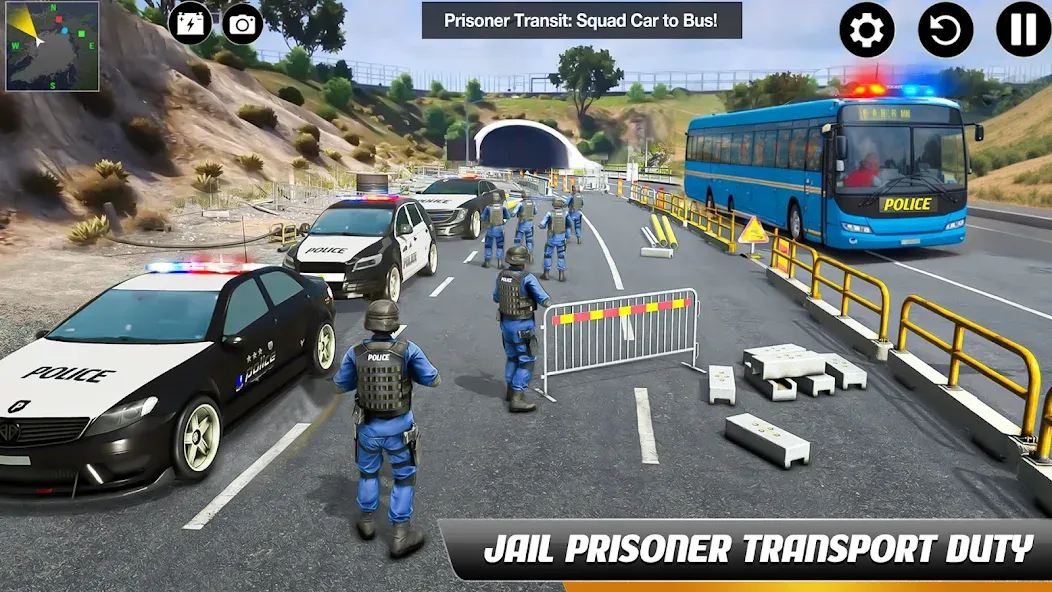 Police Bus Simulator Bus Games  [МОД Unlimited Money] Screenshot 2